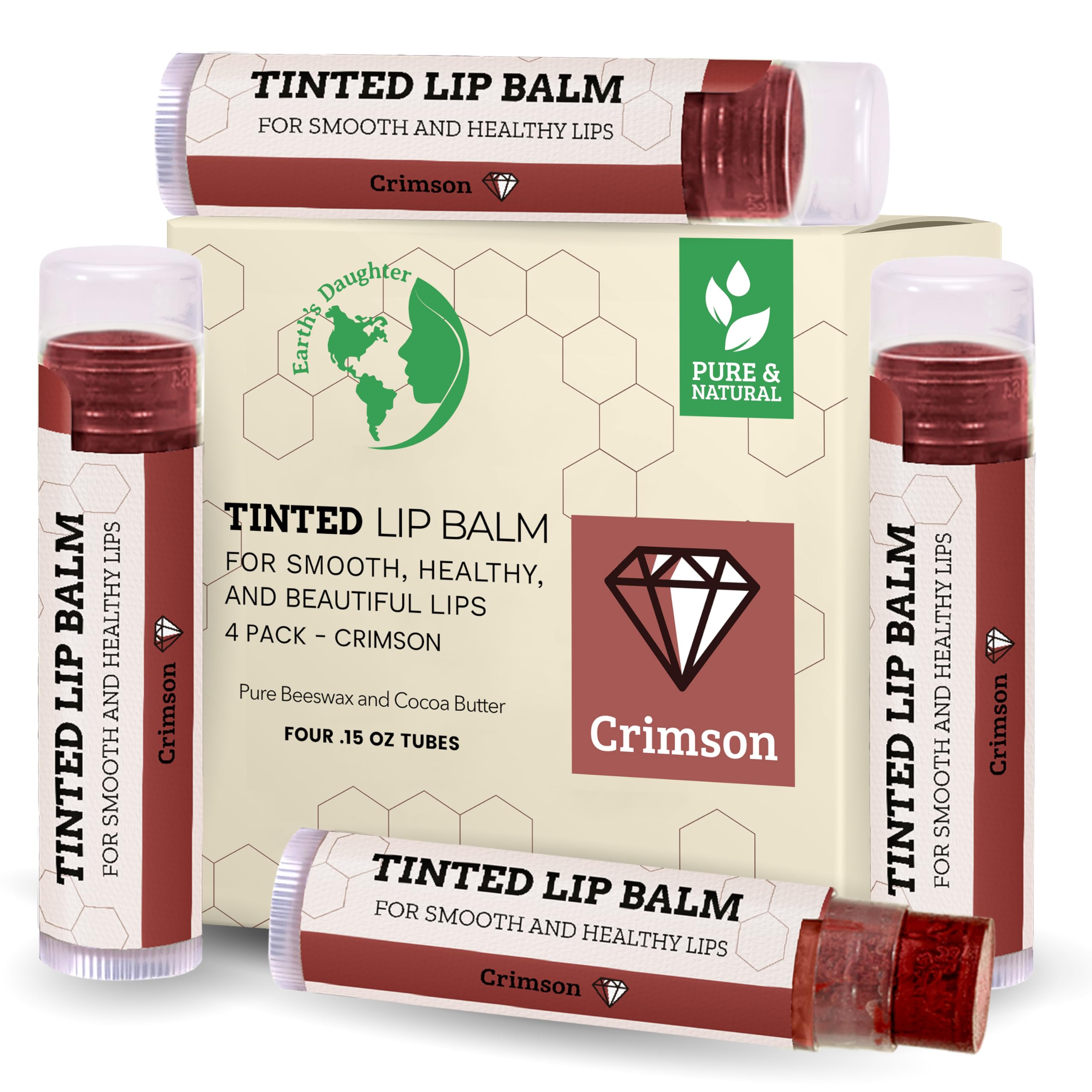 Cruelty-free and recyclable packaging of Earth's Daughter lip balm