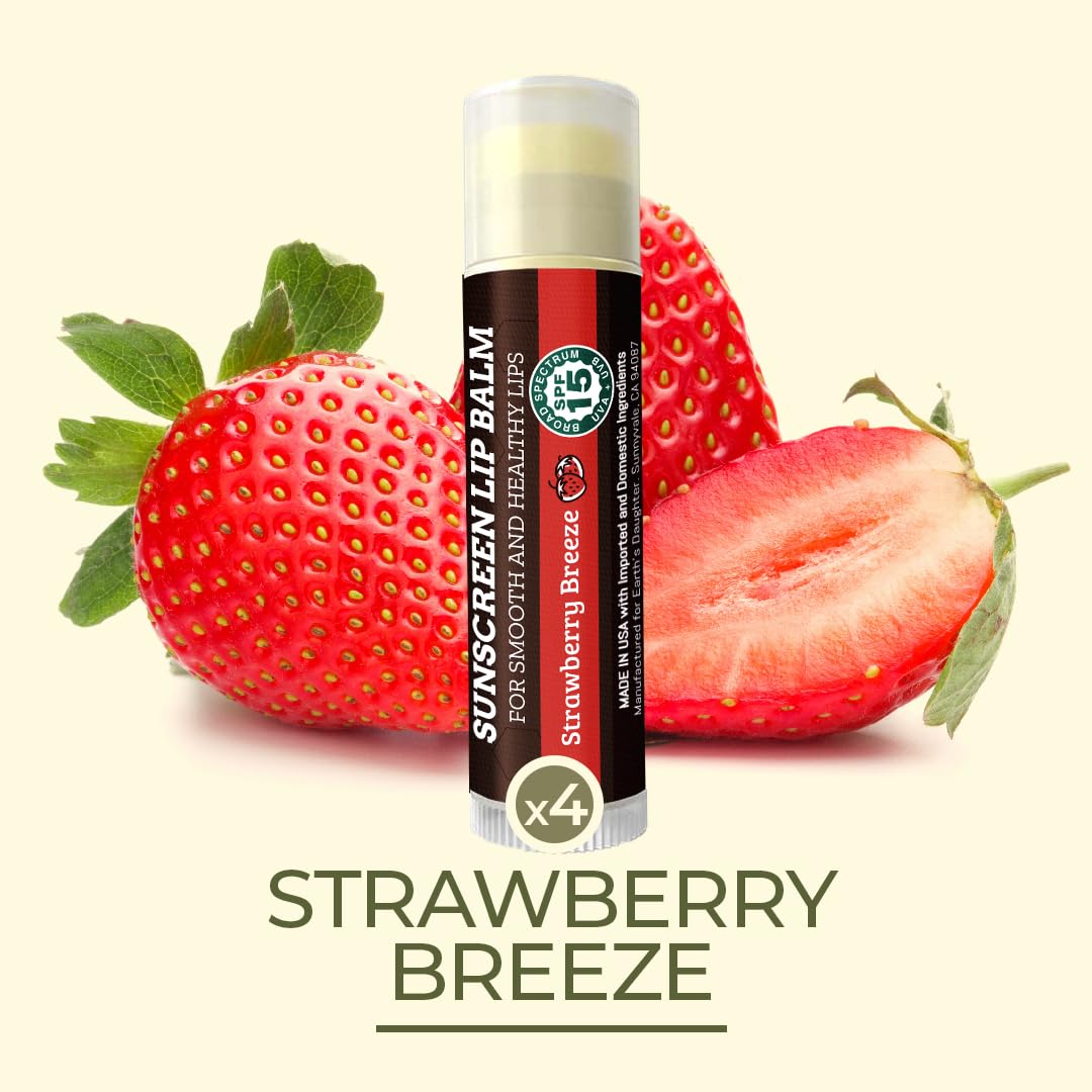 Earth's Daughter hypoallergenic gluten-free lip balm packaging and safety emphasis