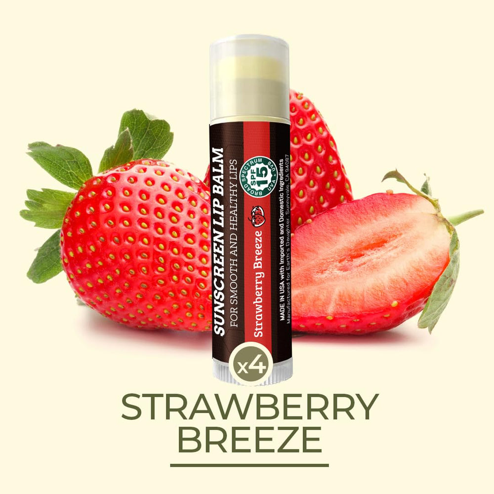 Earth's Daughter hypoallergenic gluten-free lip balm packaging and safety emphasis