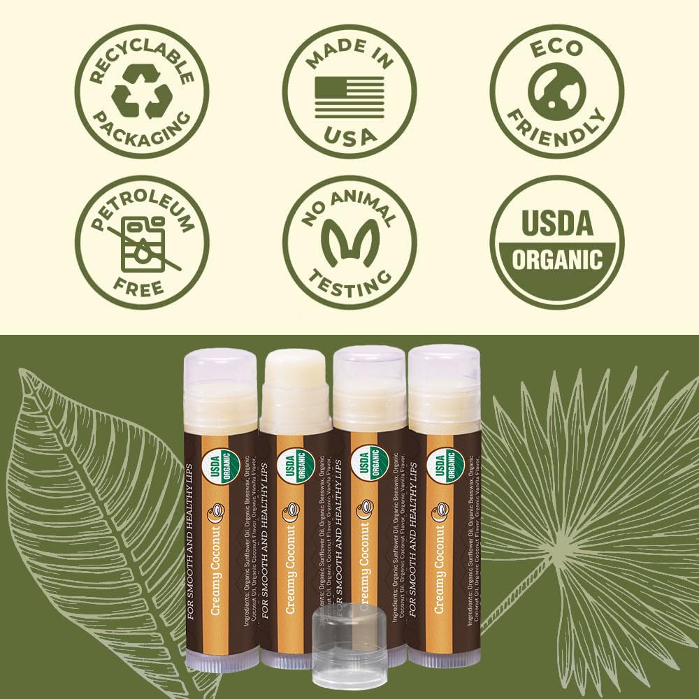 Earth's Daughter organic seal close-up highlights natural ingredients in lip balm