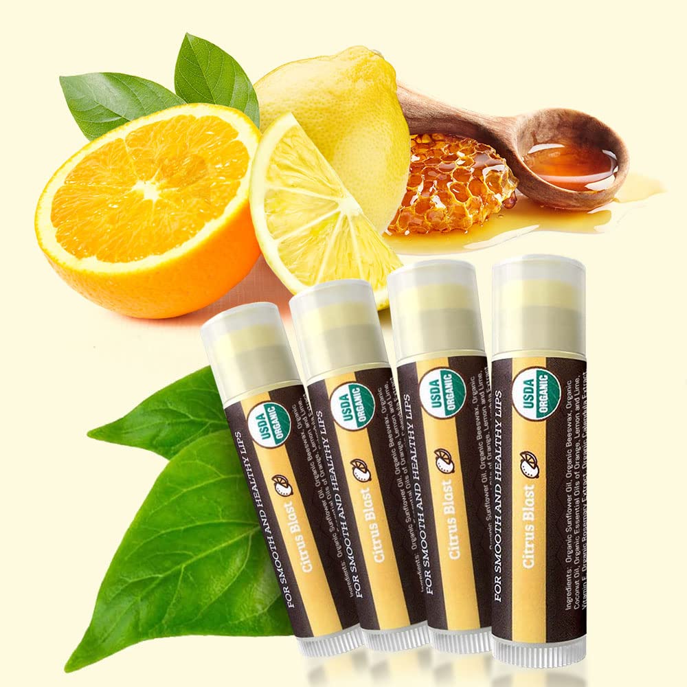 Earth's Daughter lip balm packaging with recyclable materials emphasizes eco-friendly lip care.