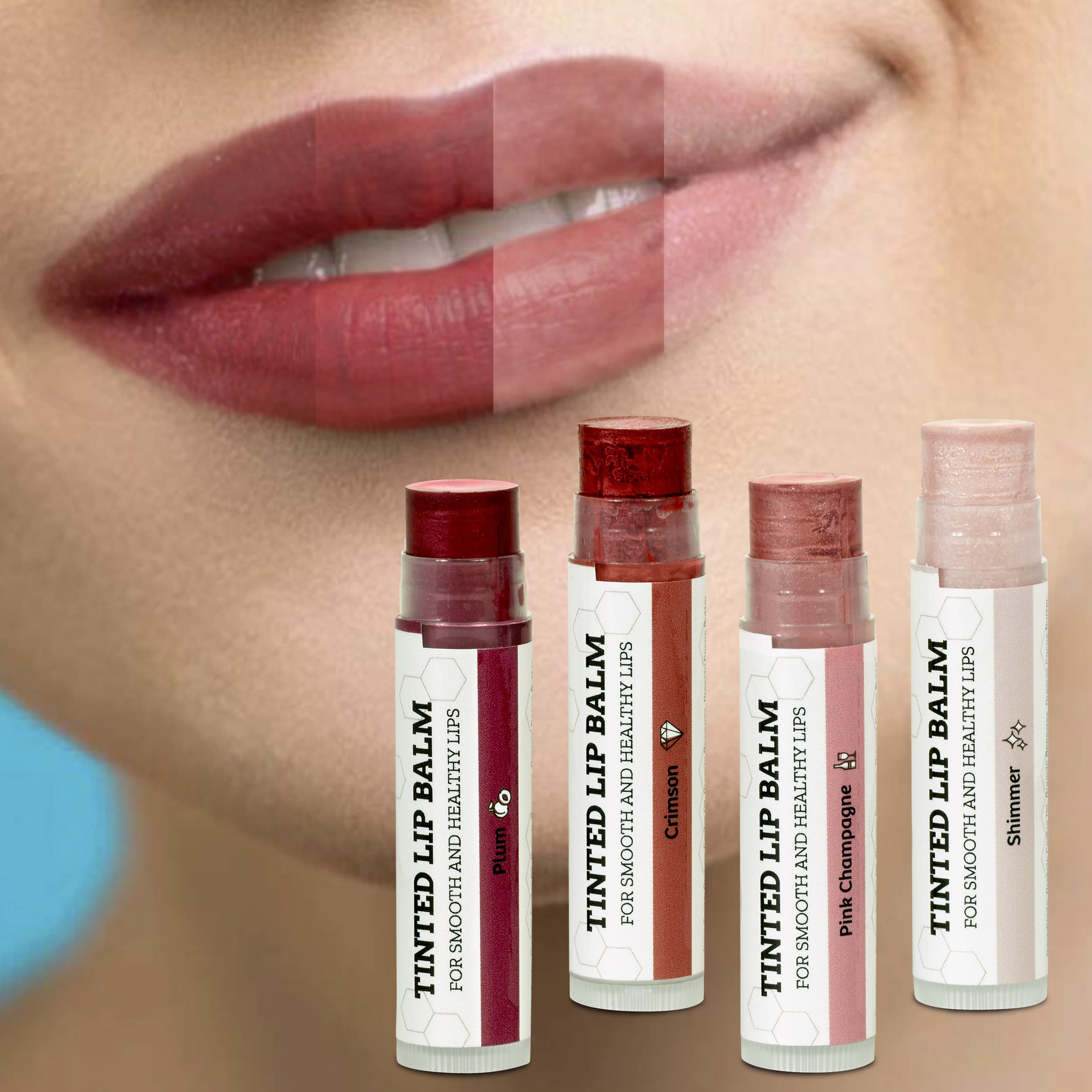 Earth's Daughter Pink Champagne tinted balm adds gentle moisture and color.