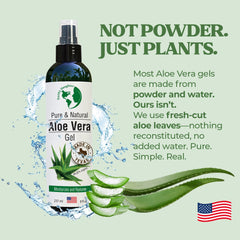 Earth's Daughter unscented aloe gel pump-top ideal for sensitive skin.