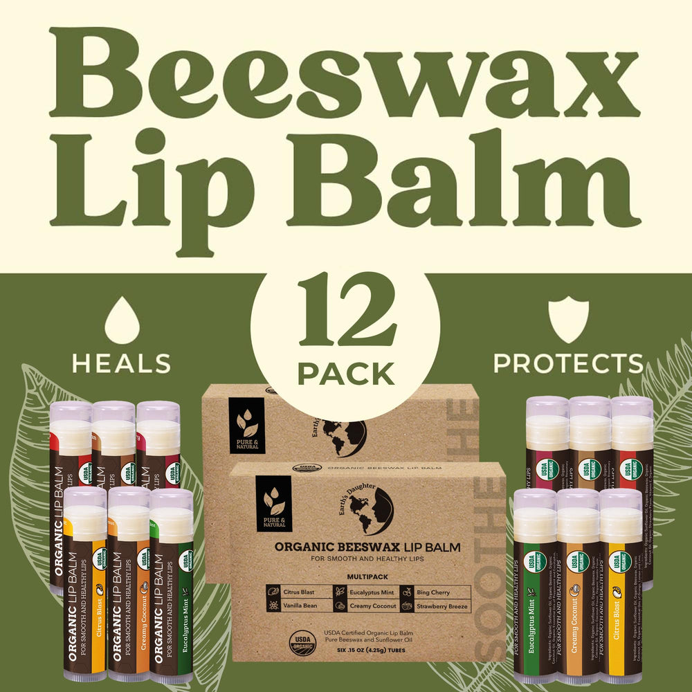 Earth's Daughter Citrus Blast lip balm with zesty scent and soft moisture