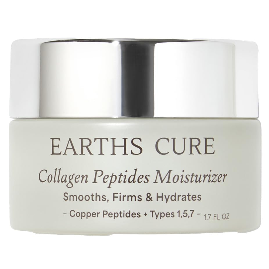 EarthsCure Nano Peptide Moisturizer on the face application for hydration and smoothing