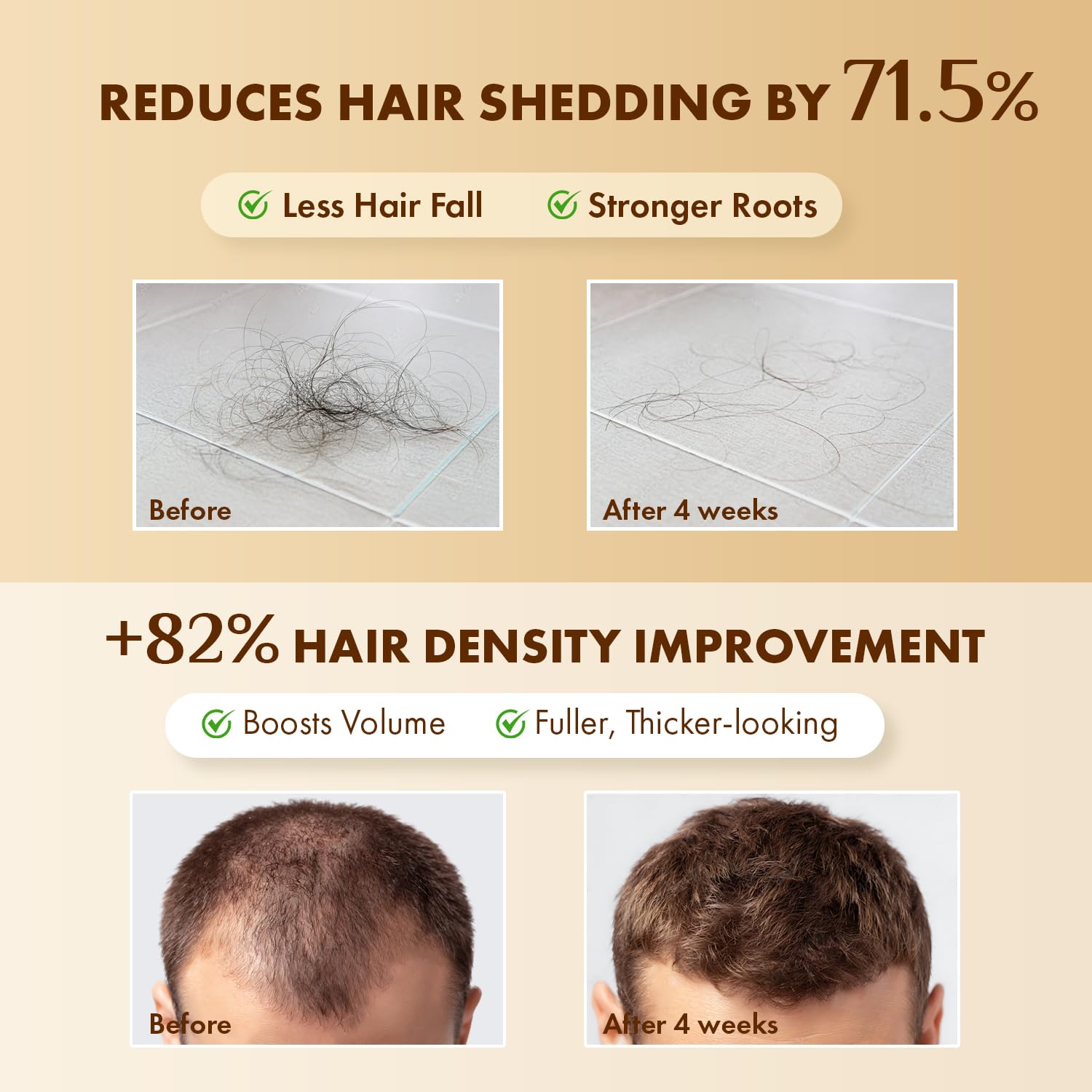 EarthShine multi-peptide and caffeine formula bottle highlighting density-friendly ingredients.