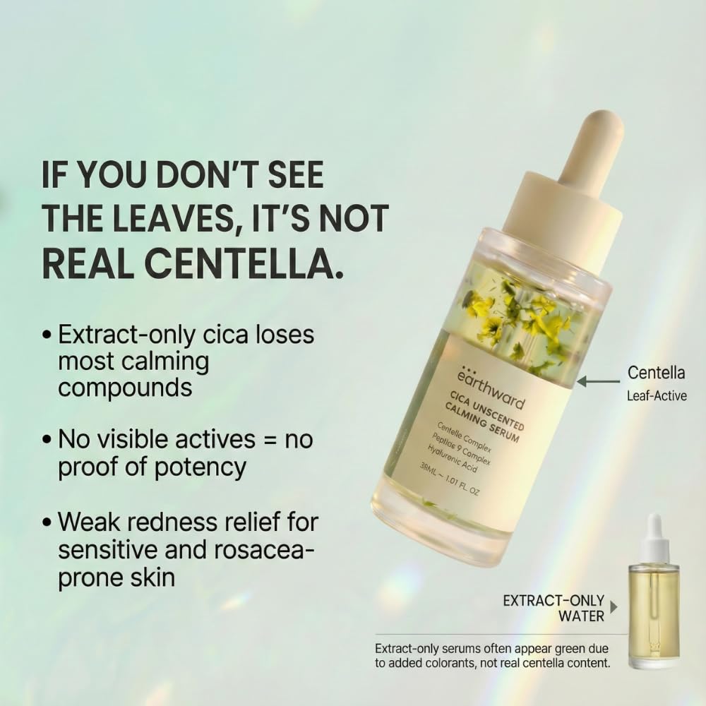 Earthward Centella Serum ideal for AM and PM routines.