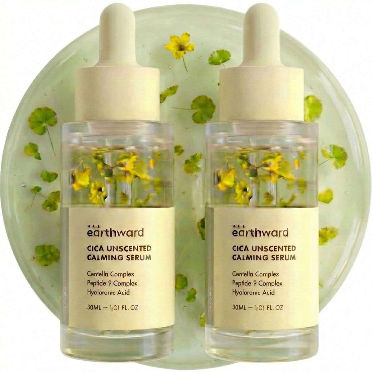 EARTHWARD Centella Serum bottle front is soothing for sensitive skin