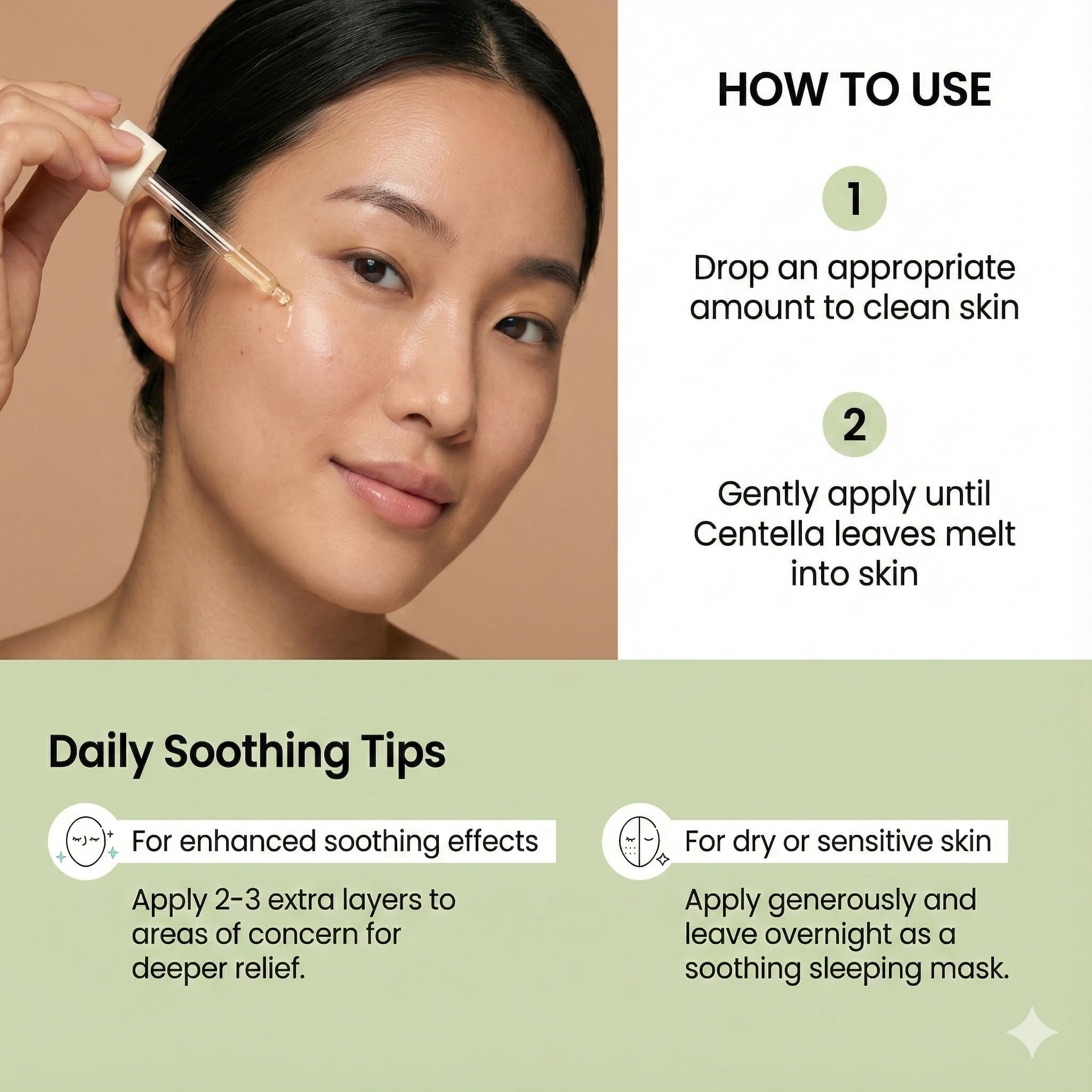 EARTHWARD Centella Serum close-up cap emphasizes premium unscented formula