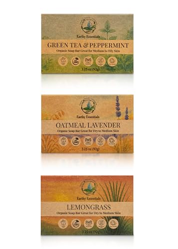 Earthy Essentials Lemongrass bar offers bright aroma and refreshing cleanse.