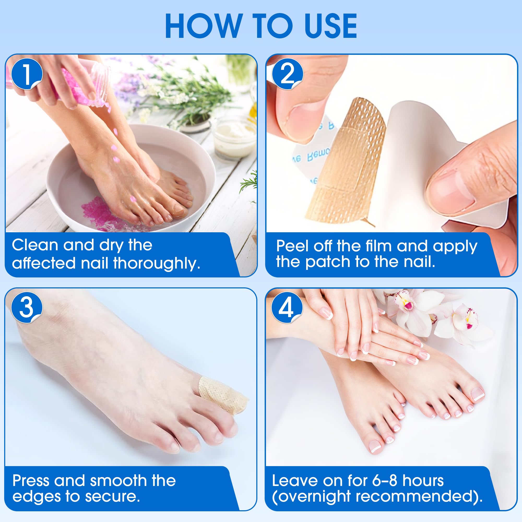 Evening routine with EASICUTI patches delivering 8 hours of conditioning