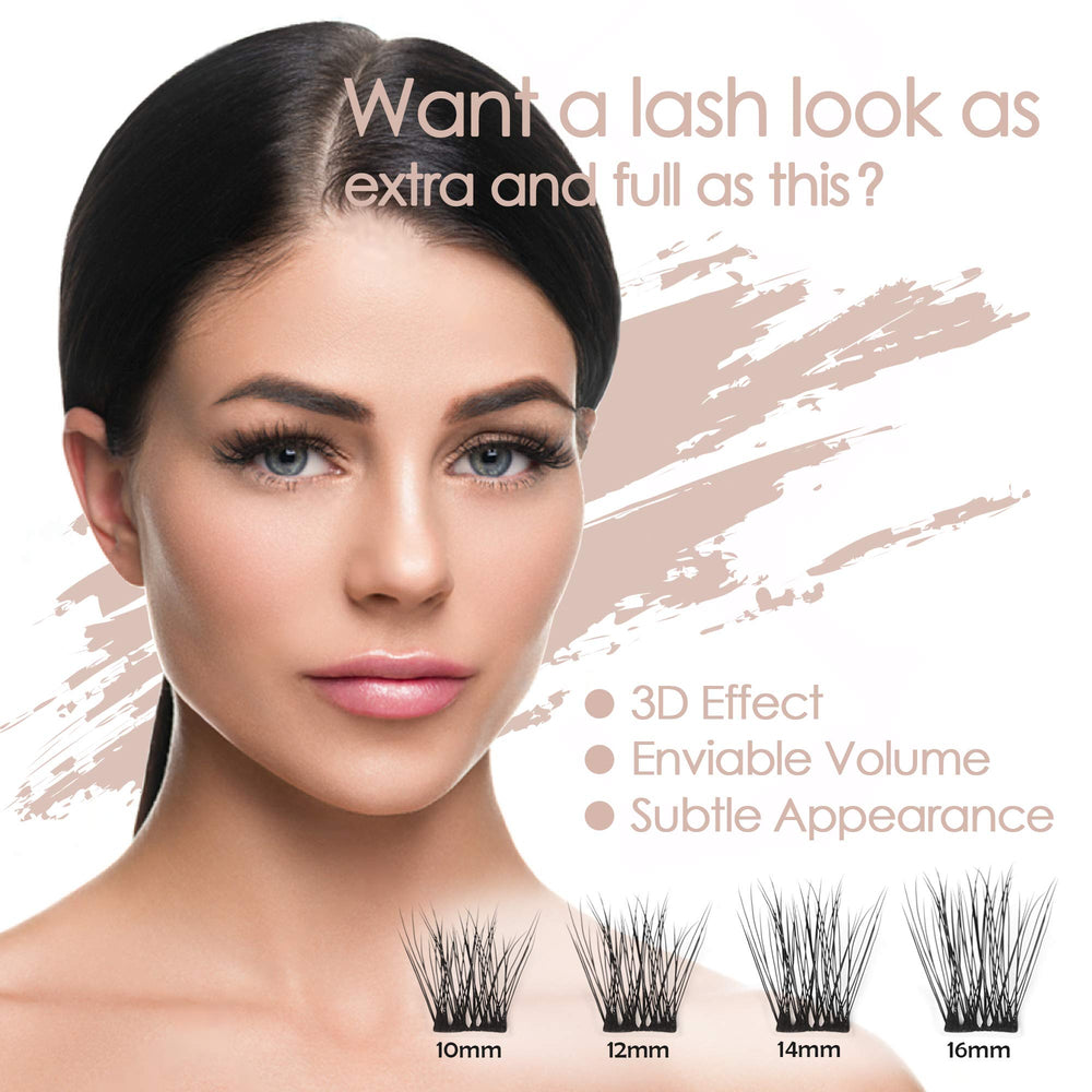 EASITENSION 12mm curl lashes ideal for day-to-night looks