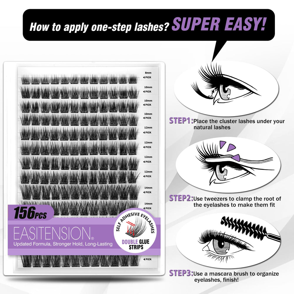 EASITENSION no glue or remover needed, easy removal.