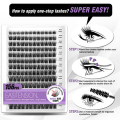 EASITENSION no glue or remover needed, easy removal.