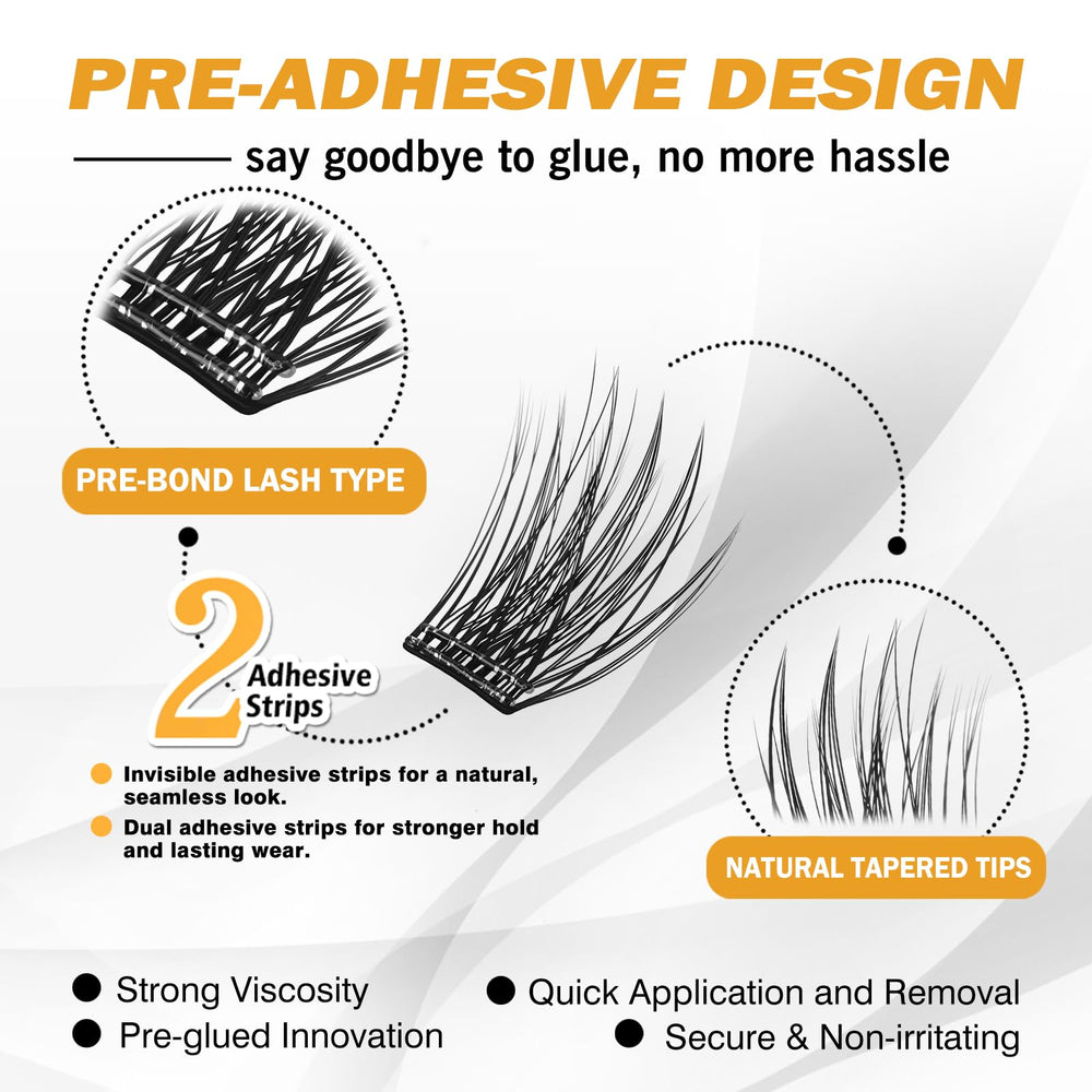 EASITENSION customizable lash sizes for versatile styles.