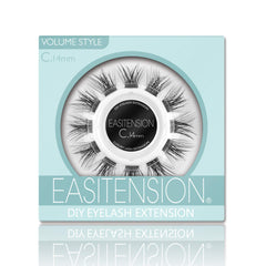 EASITENSION DIY eyelash extension kit with 14mm volume clusters for a customizable look