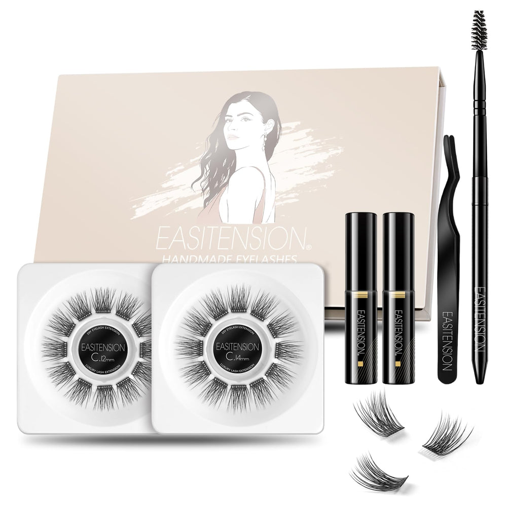 EASITENSION DIY eyelash extension kit front view for effortless at-home glam.