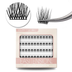 EASITENSION DIY eyelash extension kit with beginner-friendly tools for quick home application.