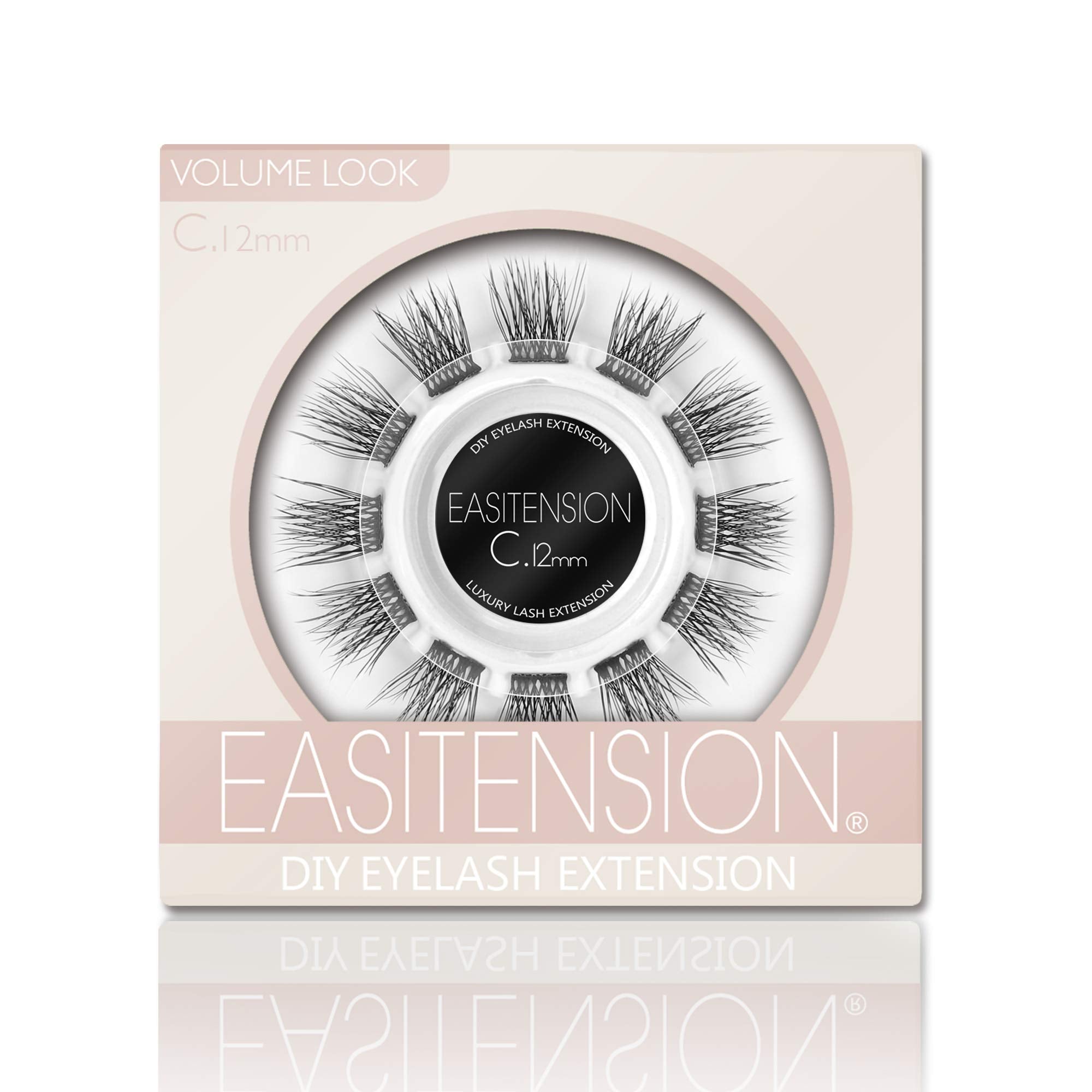 EASITENSION DIY eyelash extensions cluster set for a customizable 3D look
