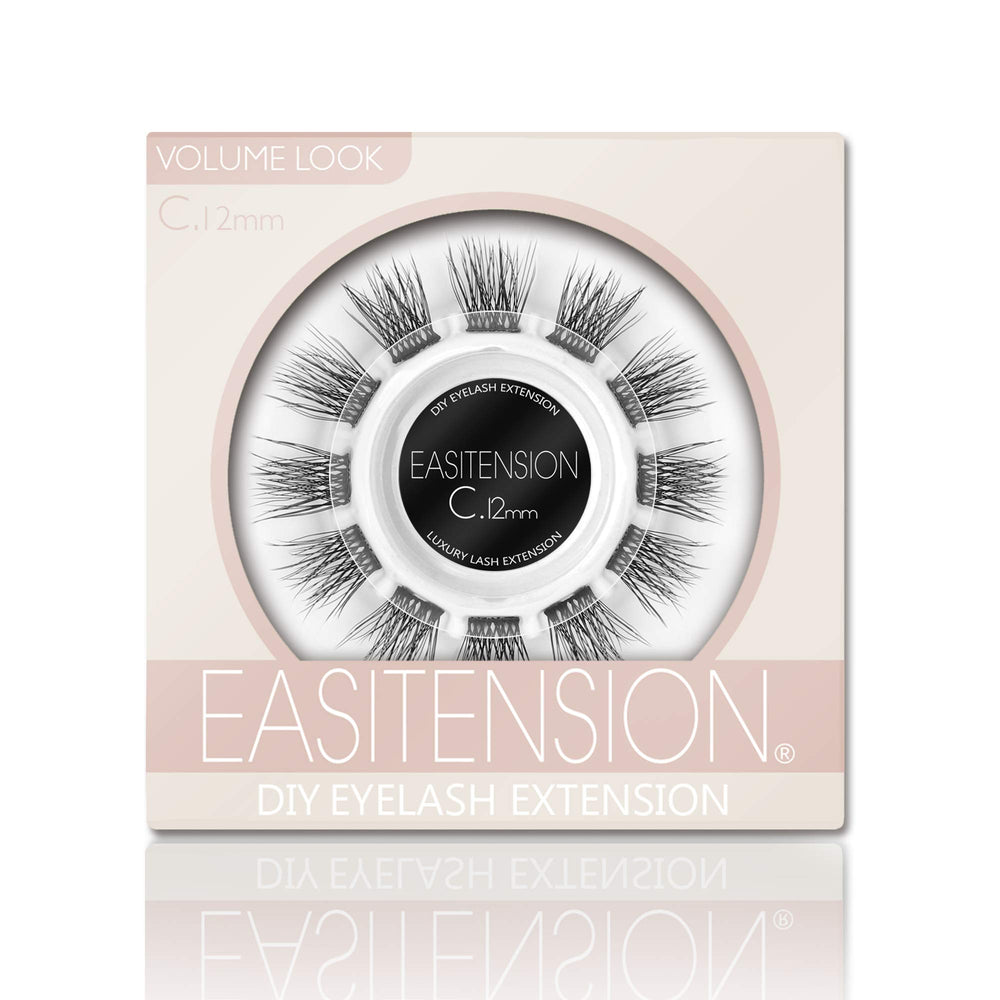 EASITENSION DIY eyelash extensions cluster set for a customizable 3D look