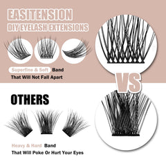 EASITENSION eyelash glue tube with latex-free, low-irritation formula for safe application.