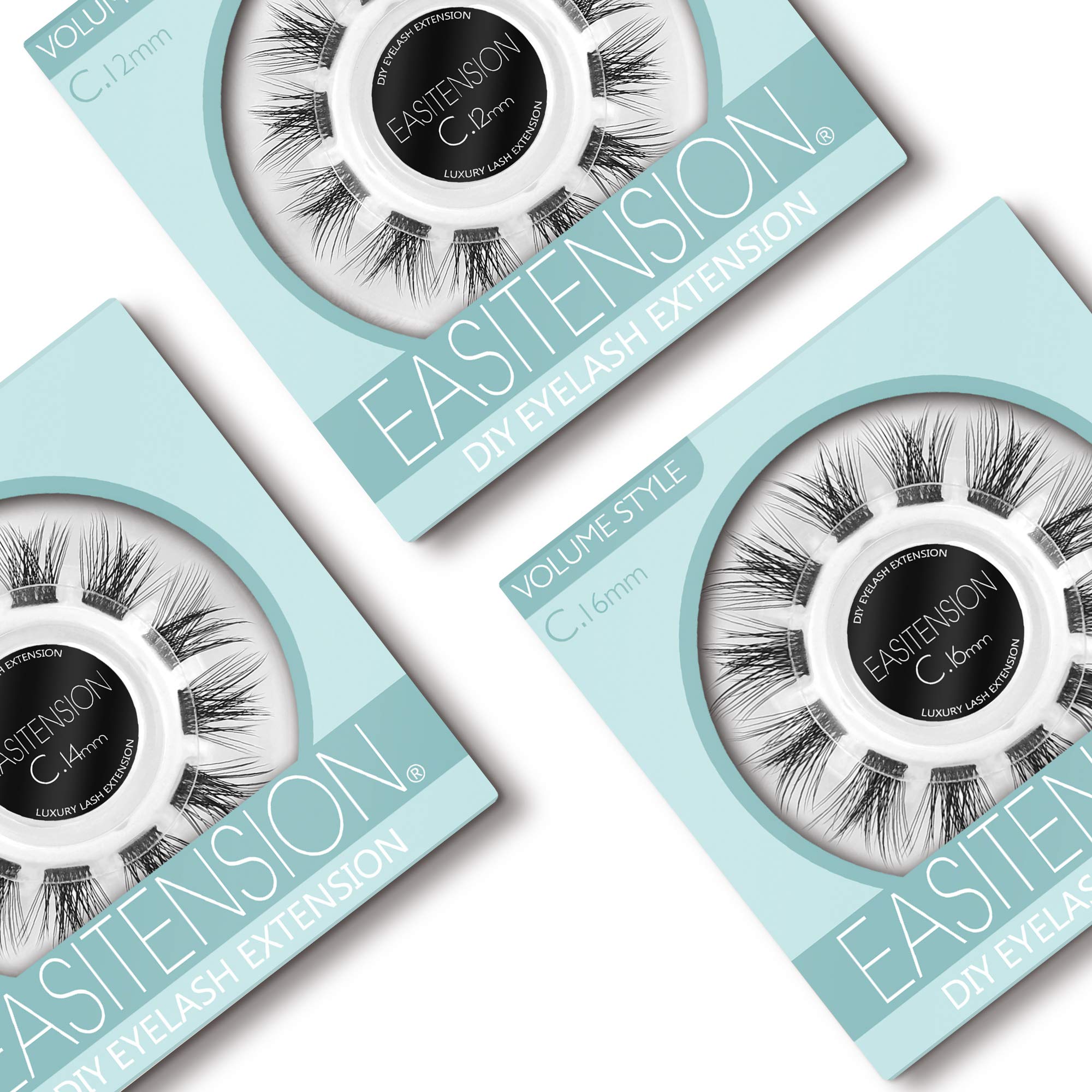 EASITENSION home eyelash extension pack in use for easy at-home application