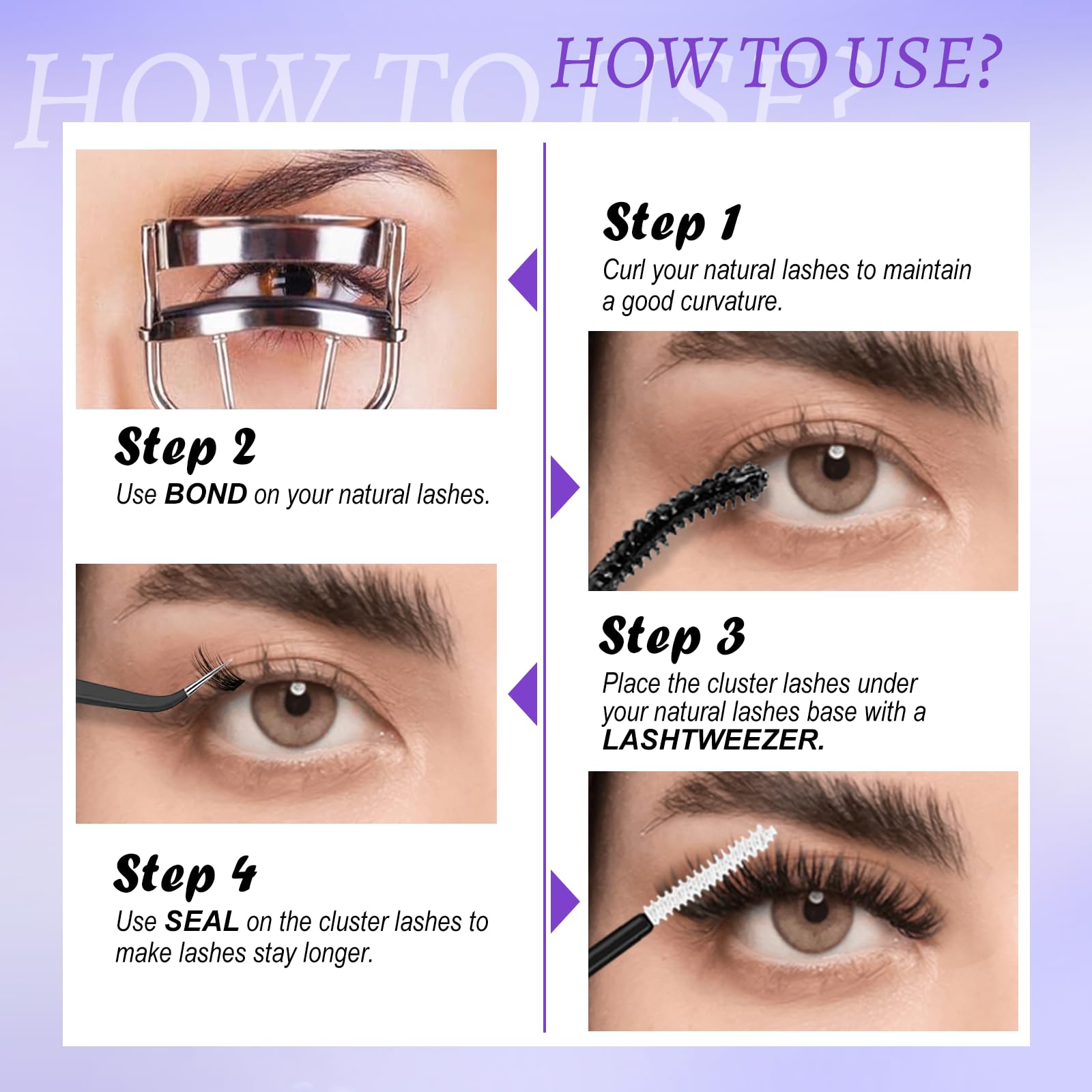 EASITENSION lash tweezer kit included for precise application