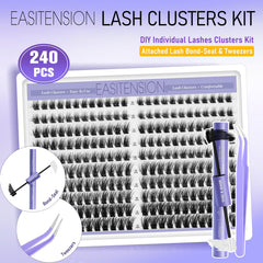EASITENSION soft cotton band lashes close-up for comfortable wear