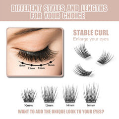 EASITENSION soft synthetic lash clusters comfortable for all day wear