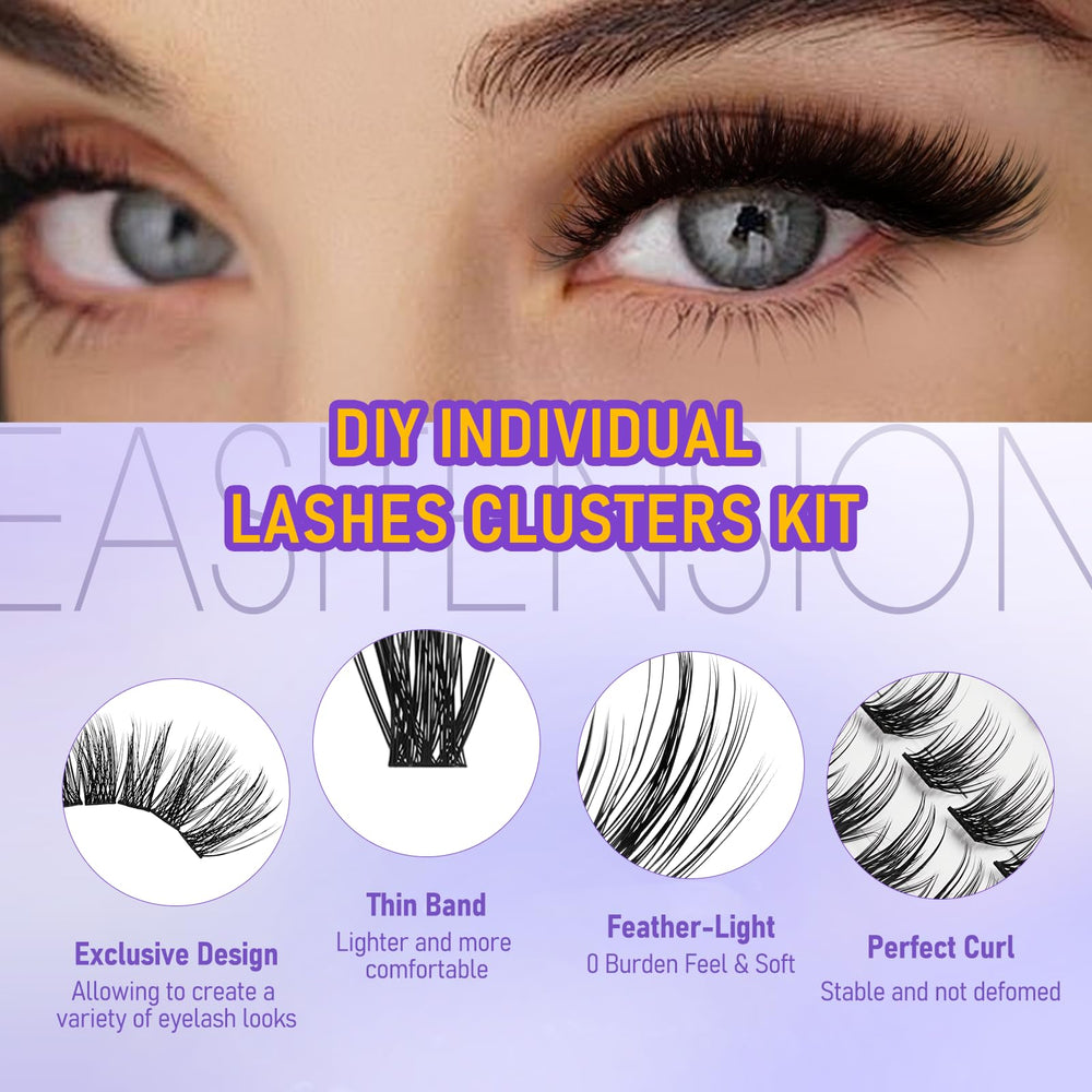 EASITENSION ultra-lightweight band lashes feel feather-light on lids