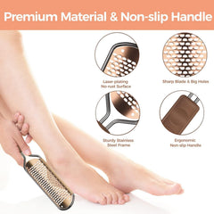 Easkep foot file handle close-up highlights a non-slip grip for comfortable use.