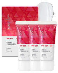 EASYDEW DW-EGF Pressome RX Cream jar closeup shows rich texture for hydration