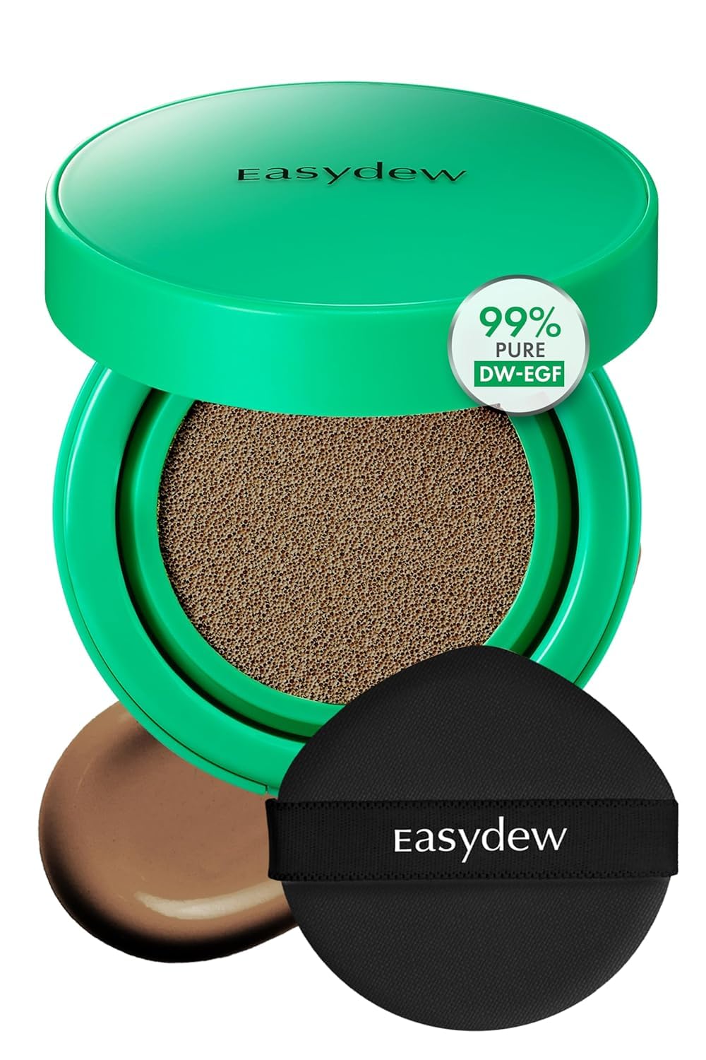EASYDEW Mela B Cushion front view showing compact design for on-the-go coverage.