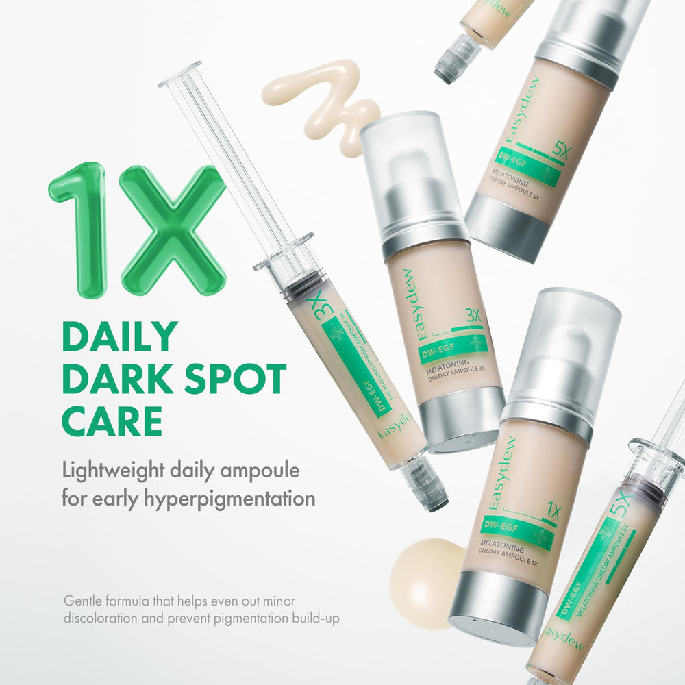 EASYDEW ampoule pump demonstrates hygienic dispensing for precise application.