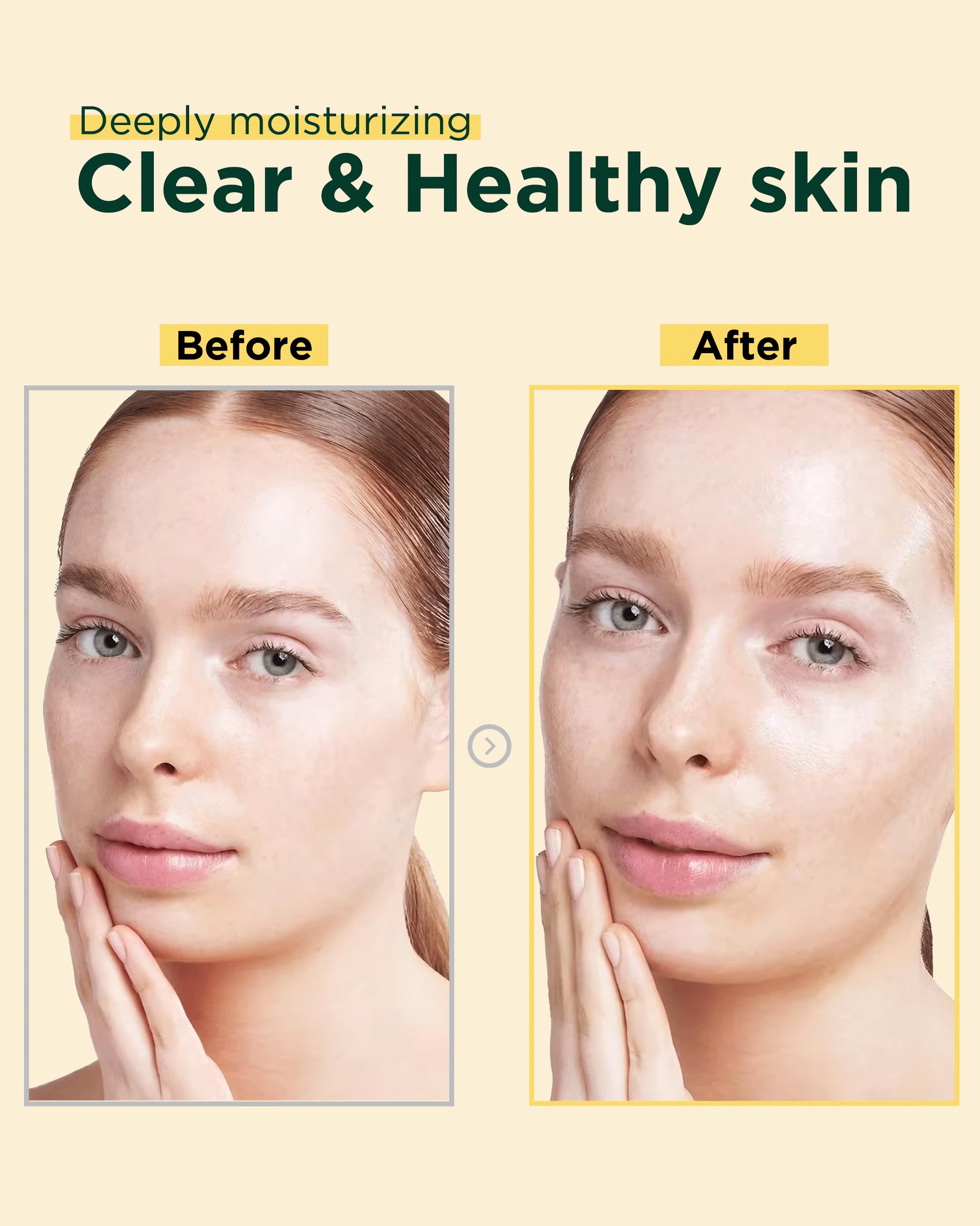 EASYDEW bottle highlights hyaluronic layers for deep hydration