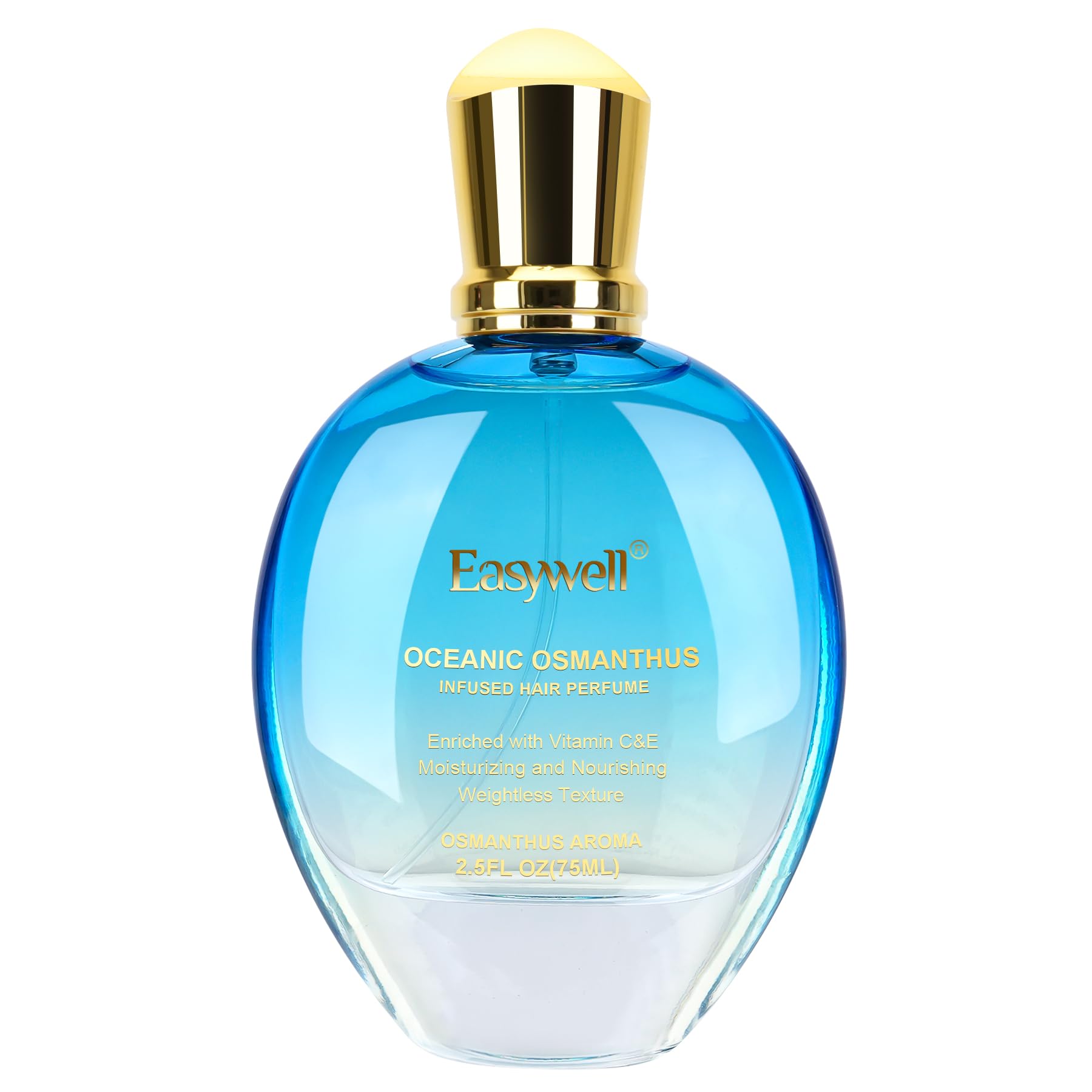EASYWELL Hair Perfume bottle close-up showing gentle conditioning and fragrance