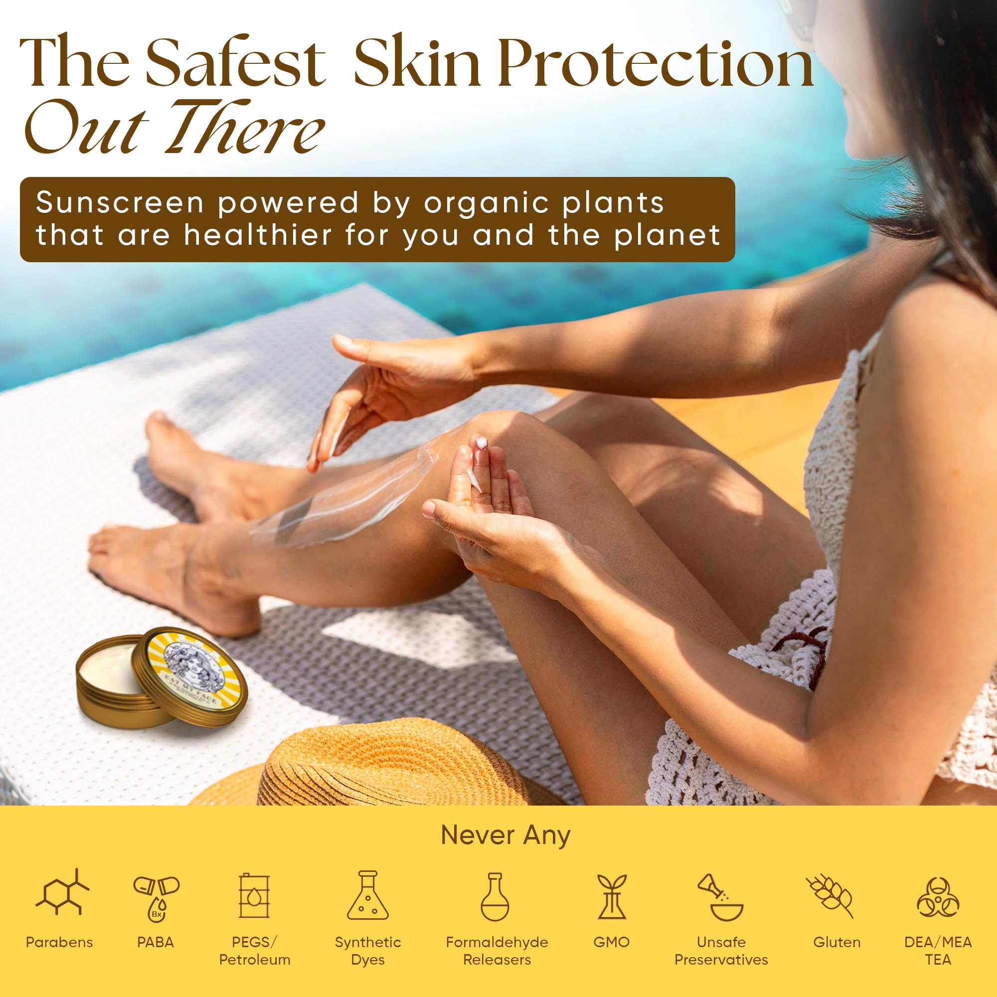 Eat My Face travel size 4oz sunscreen is ideal for daily carry.