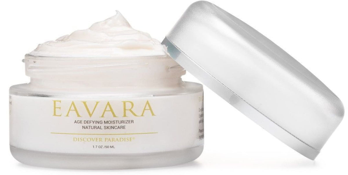 Eavara anti-aging face moisturizer jar for daily hydration and glow.