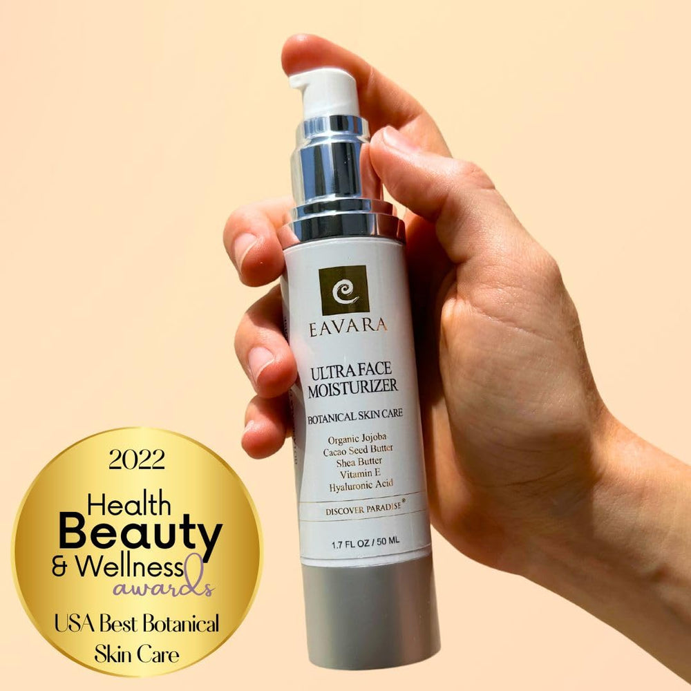 Eavara day cream being applied to the skin for daily moisture