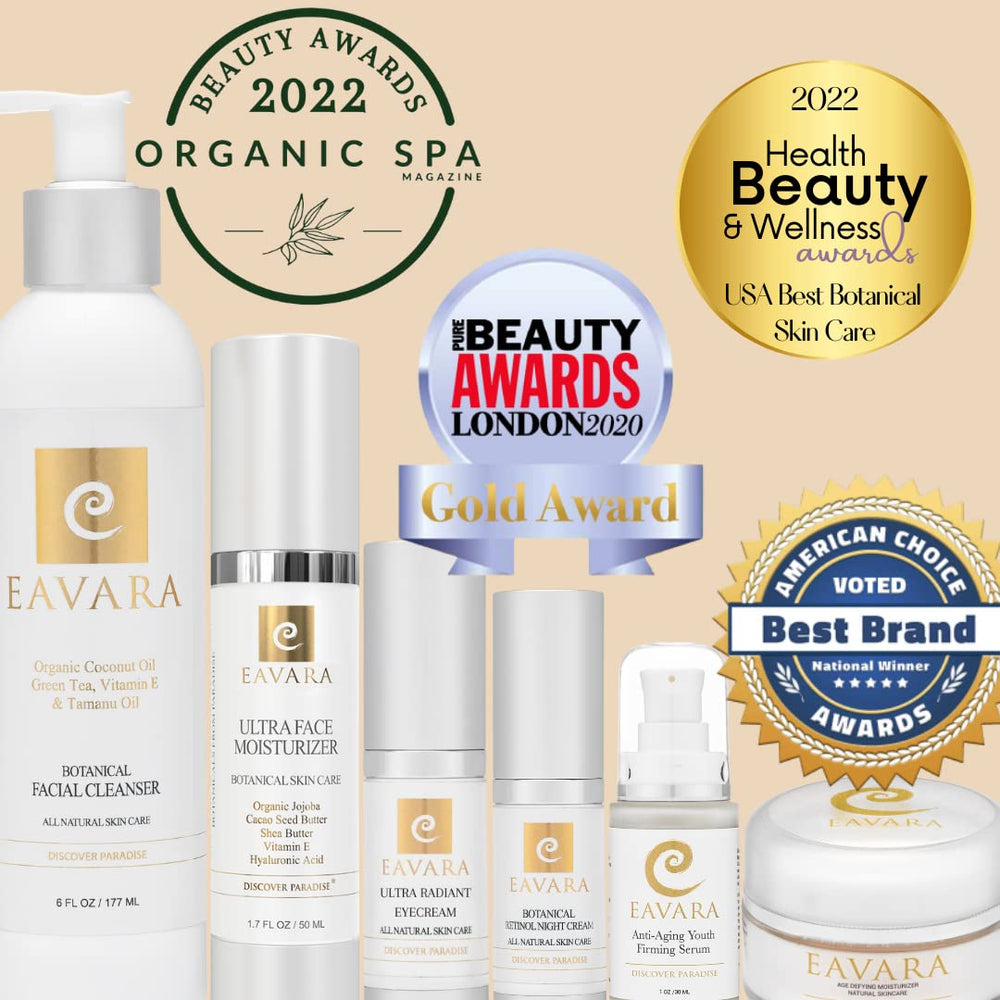 Eavara organic pomegranate oil ingredient displayed for natural skin care