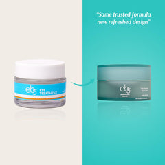 eb5 Daily Repair Eye Treatment cream closeup highlighting creamy texture for hydration.