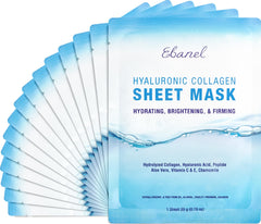 Ebanel 15-pack collagen mask with hyaluronic acid for instant hydration and plump skin