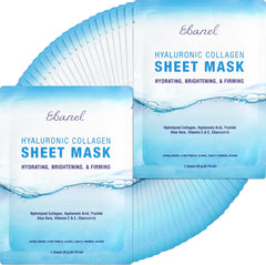 Ebanel 40-pack collagen mask with hyaluronic acid for instant hydration