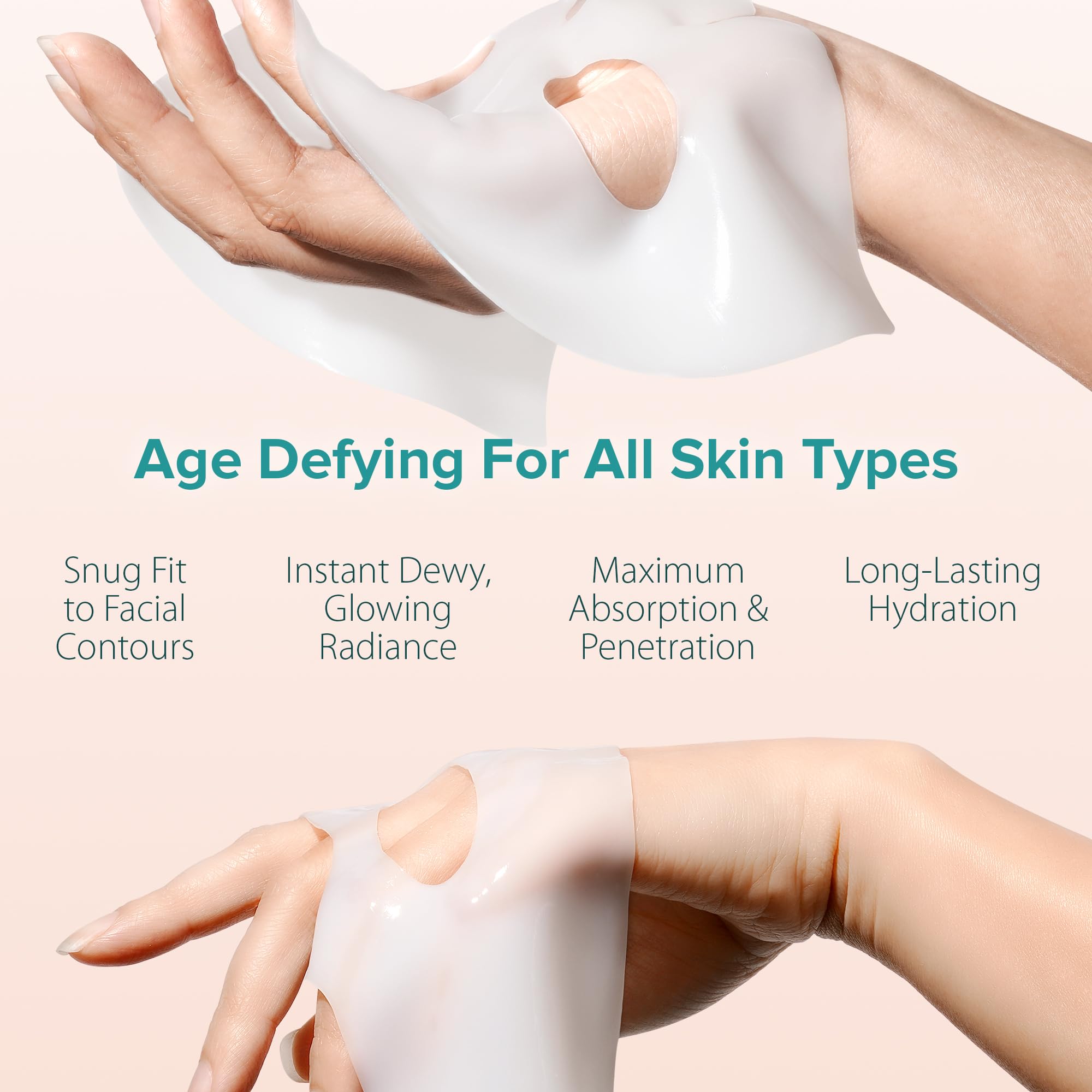 Centella asiatica and calming botanicals on mask sheet