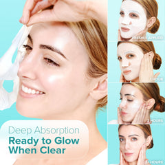 Hydrogel essence in action ready to melt into skin