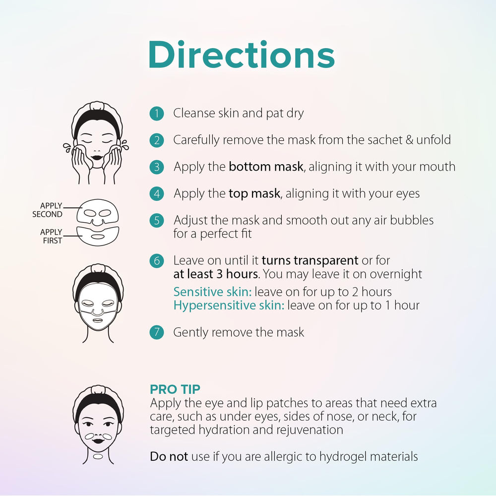 Mask intended for overnight wear for convenience