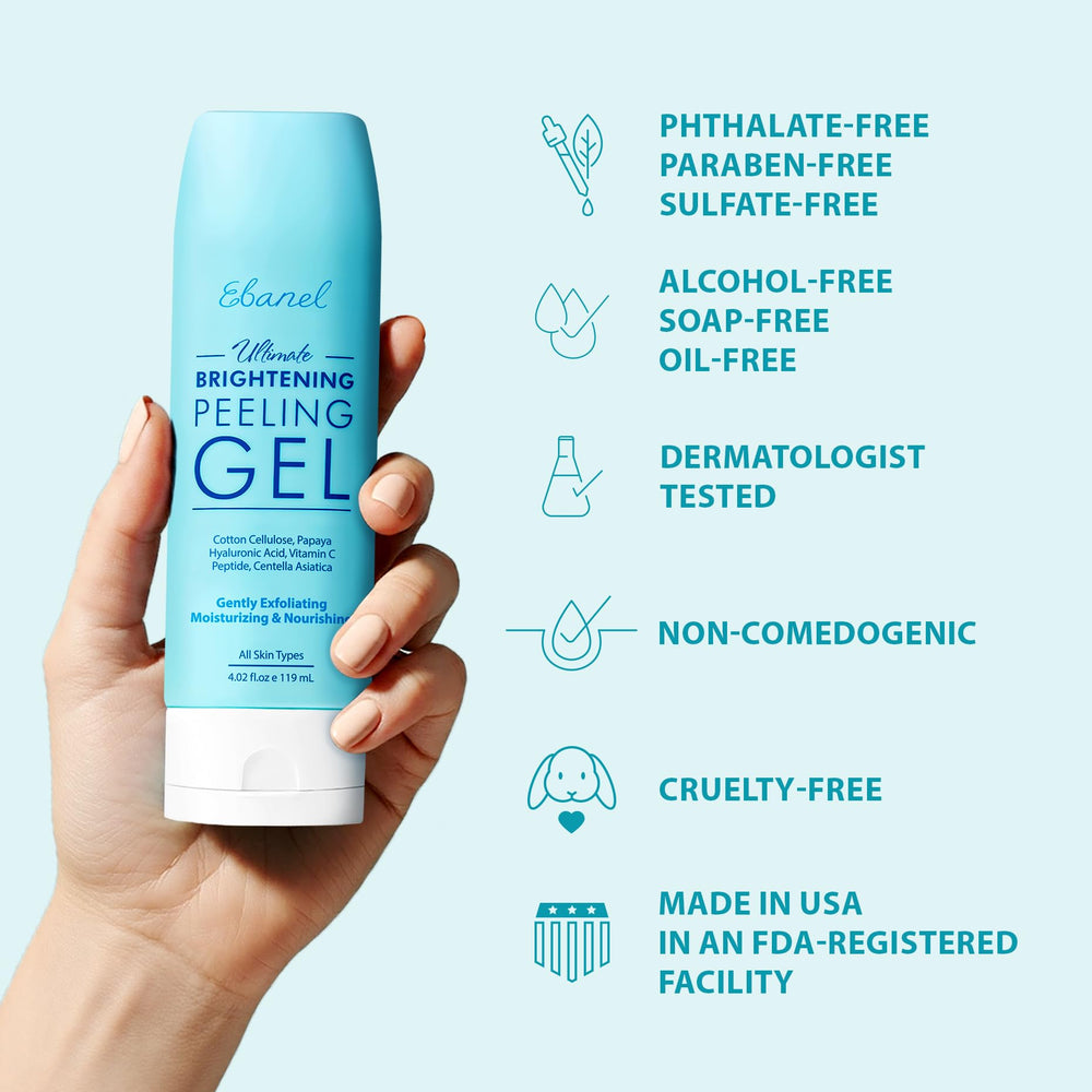Ebanel exfoliating gel supports smoother makeup application and pore refinement.