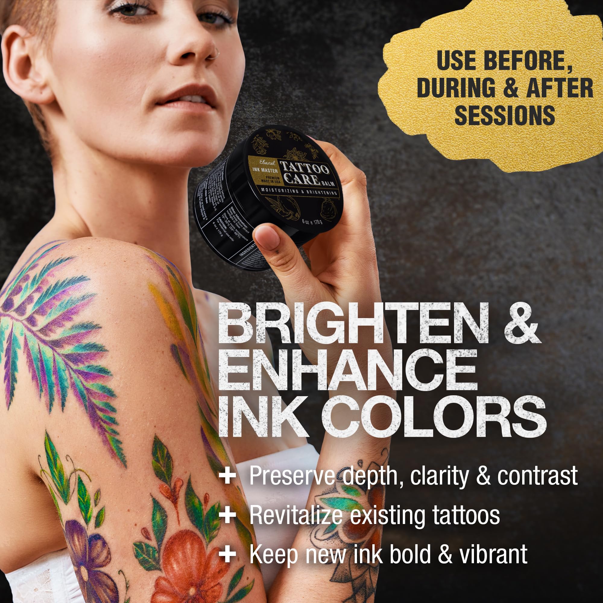 Butters and oils blend with mango and shea for hydration.