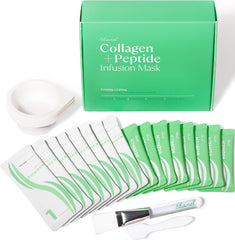 Ebanel Collagen Peptides Wash-Off Mask Set delivers instant tightening and brightening at home.