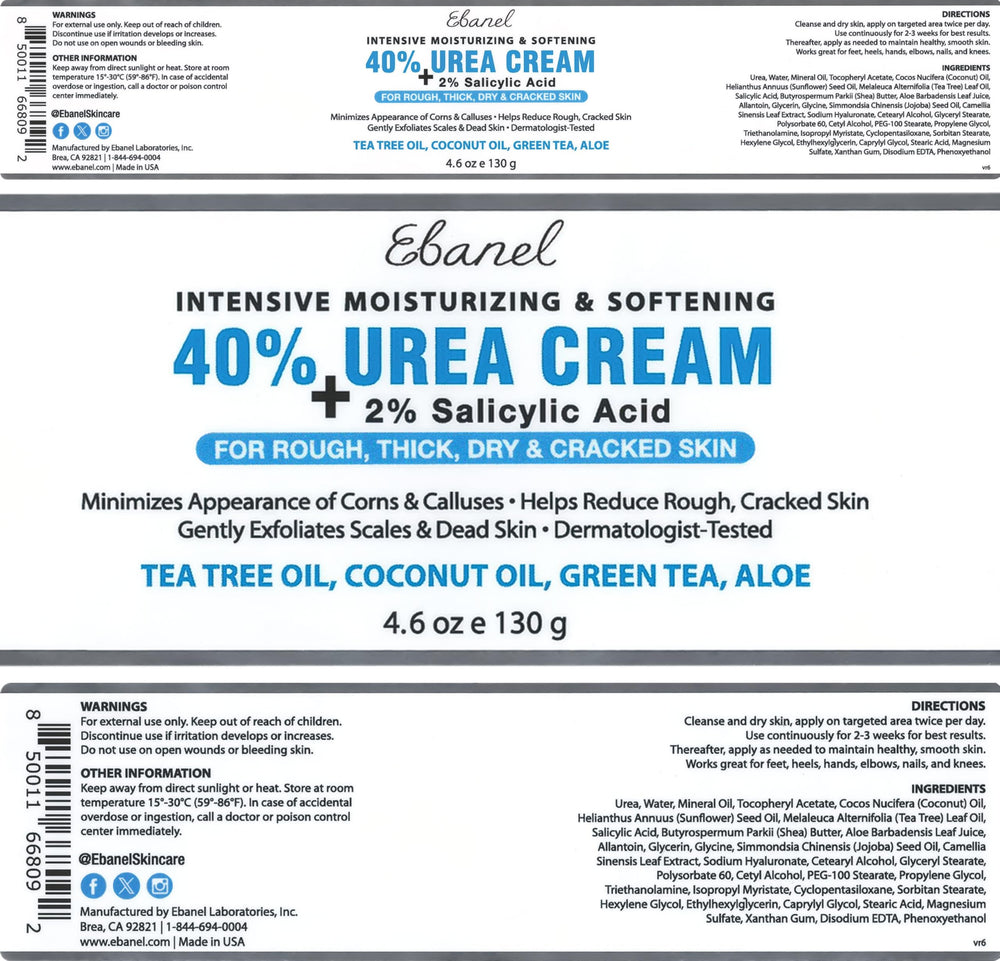 Cruelty-free and vegan Ebanel labels on the product box